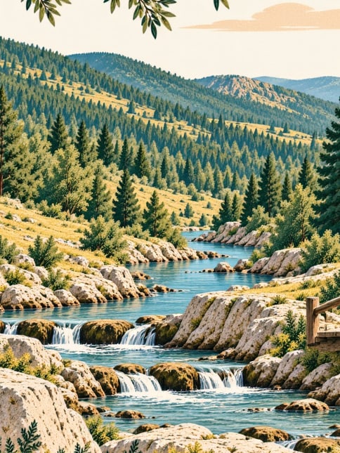Ilustración: Parque Natural de Gümüşkum, Mersin