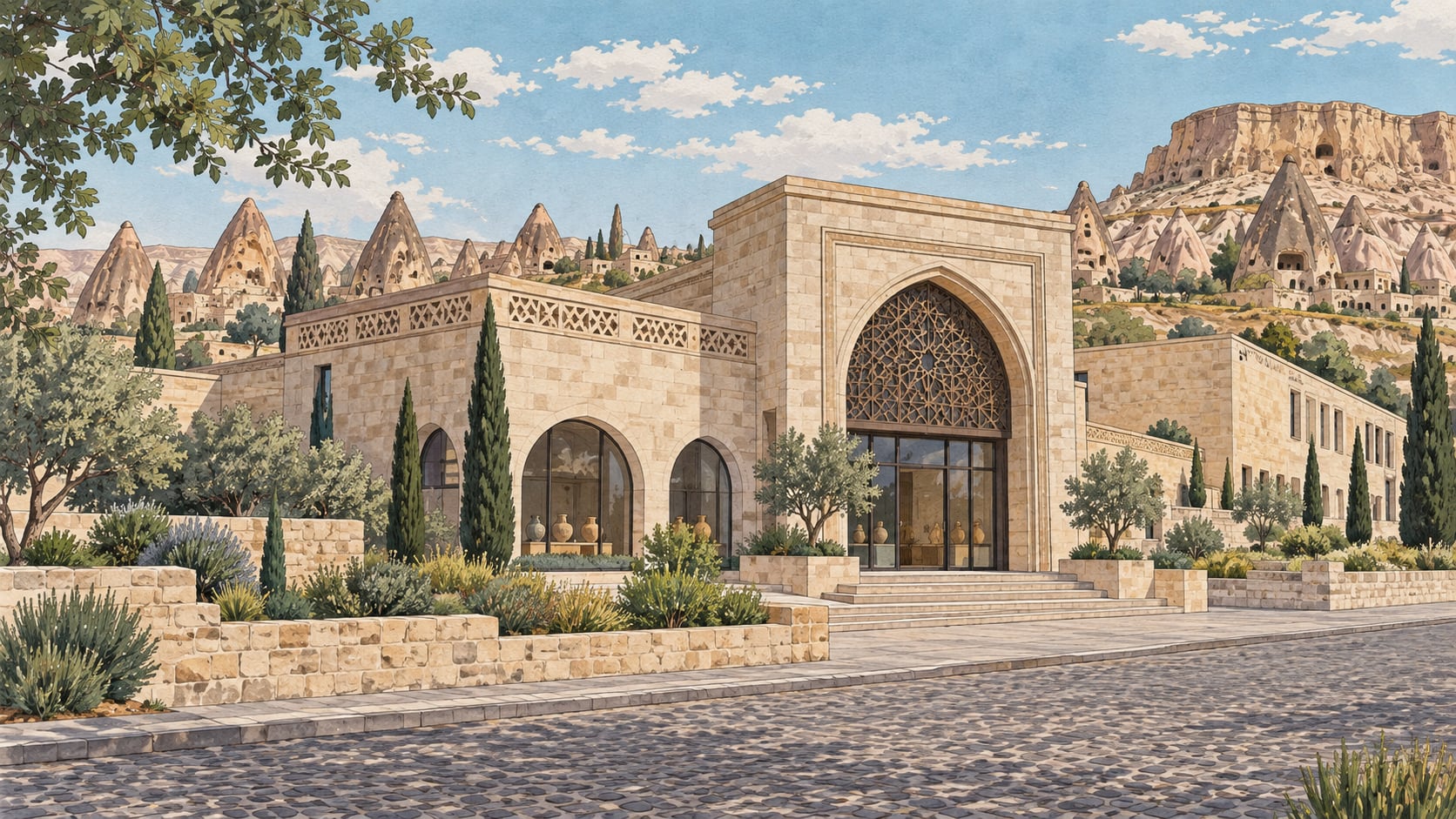 Güray Museum çizimi, Nevşehir