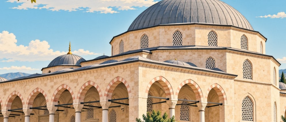 Gürcü Kapı Ali Ağa Mosque çizimi, Erzurum