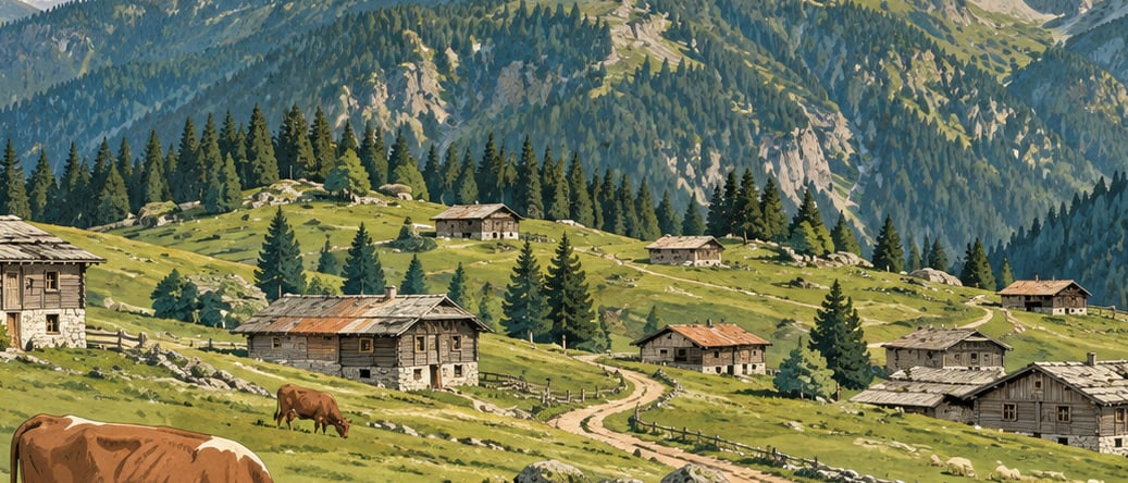 Gürcüdüzü Plateau çizimi, Rize