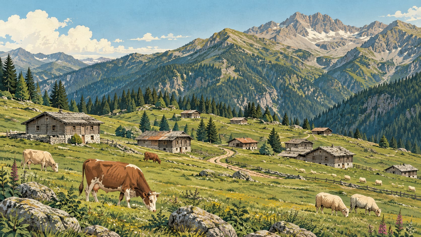 Gürcüdüzü Plateau çizimi, Rize