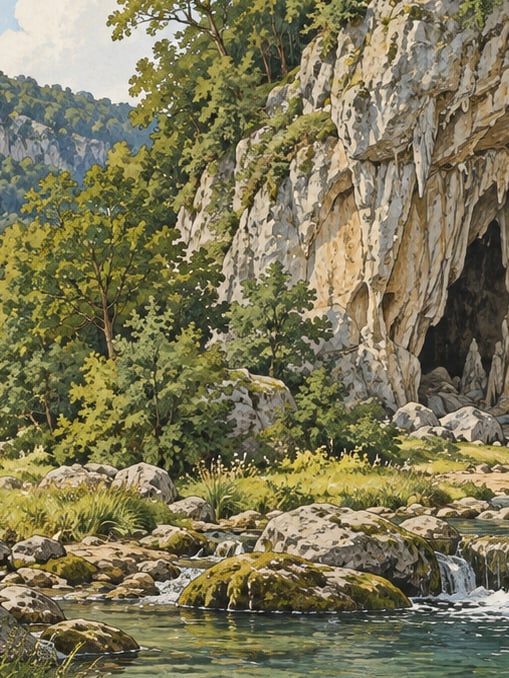 Ilustración: Parque Natural de la Cueva de Gürcüoluk, Bartın