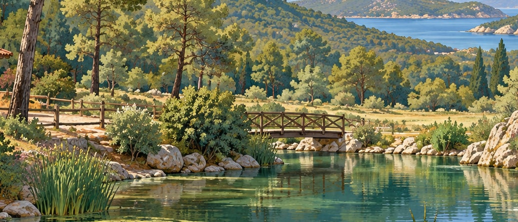 Gürleyen Canyon Nature Park çizimi, Konya
