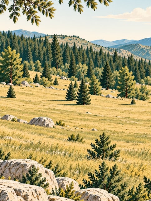 Ilustración: Meseta de Güvende, Gümüşhane