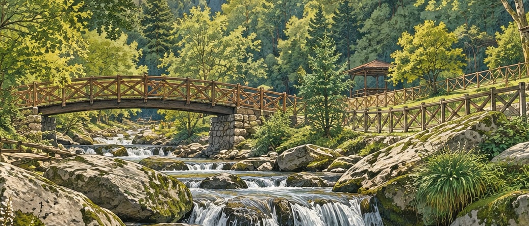 Hacet Stream Nature Park çizimi, İstanbul