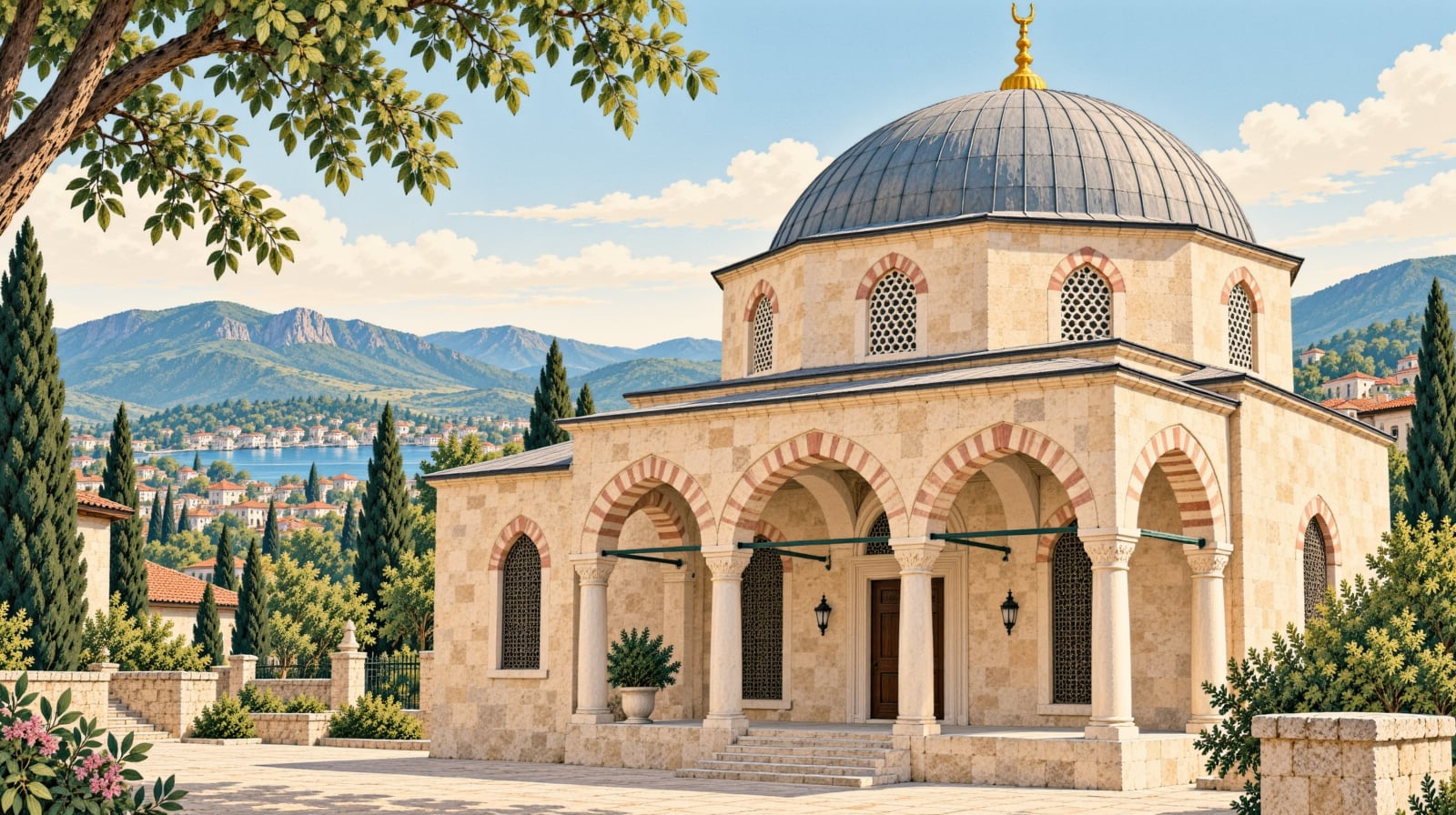 Hacettepe Mosque çizimi, Ankara
