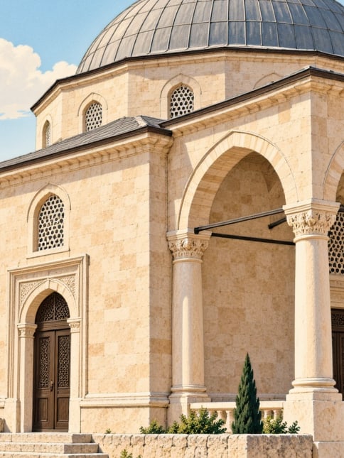 Ilustración: Mausoleo de Hacı Bayram-ı Veli, Ankara