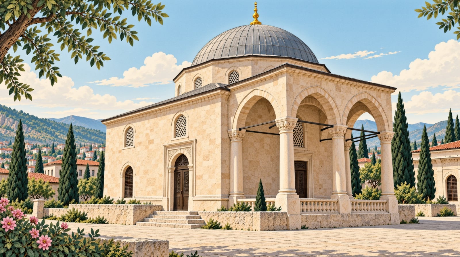 Hacı Bayram-ı Veli Tomb çizimi, Ankara