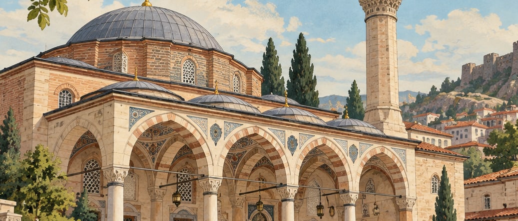 Hacı Bayram Veli Mosque çizimi, Ankara