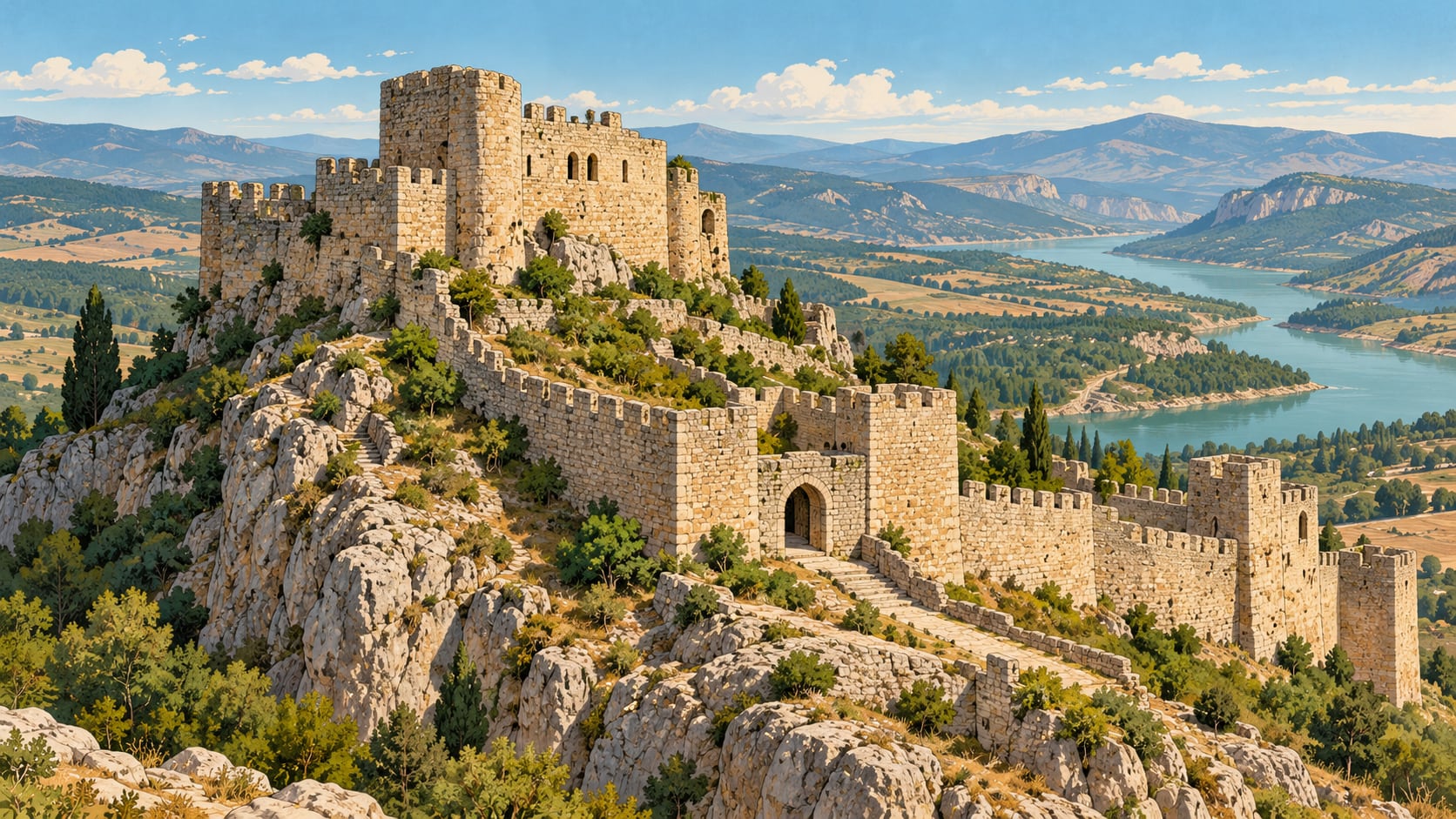 Hacı Hamza Castle çizimi, Çorum