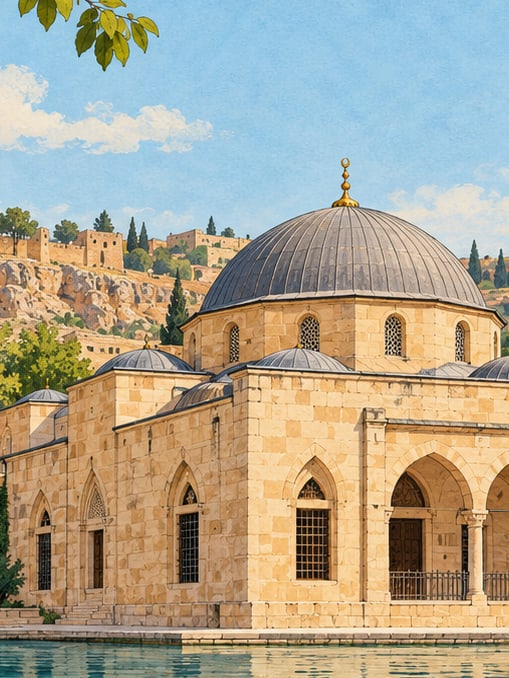 Ilustración: Mezquita de Hacı Lütfullah, Şanlıurfa