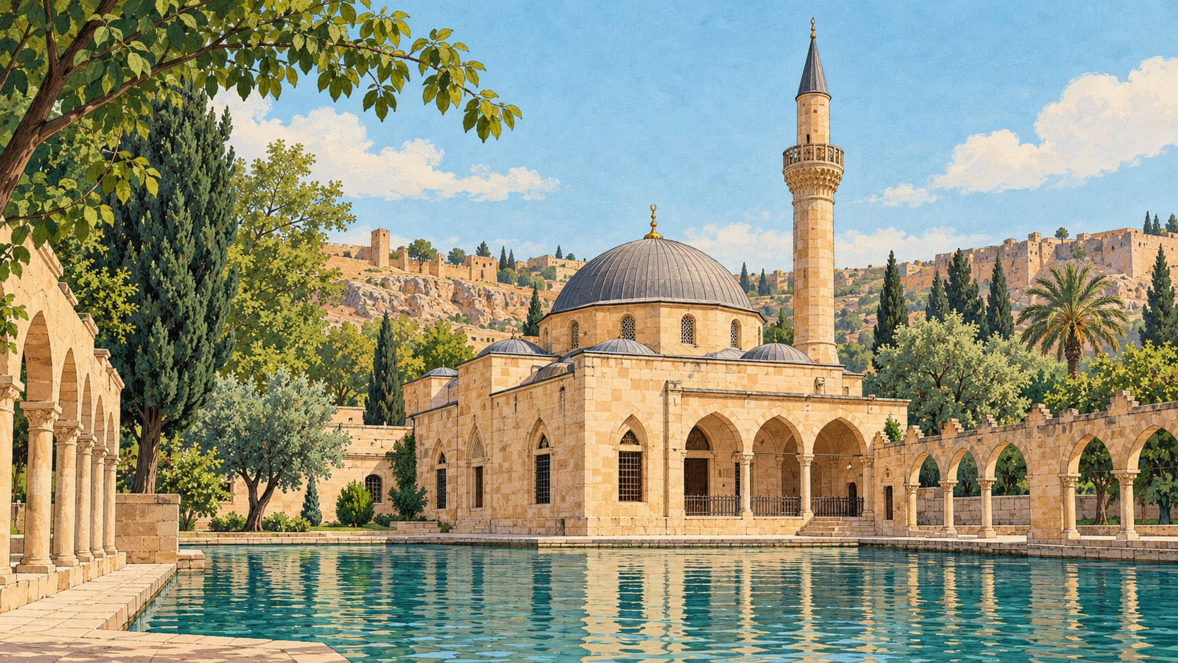 Hacı Lütfullah Mosque çizimi, Şanlıurfa