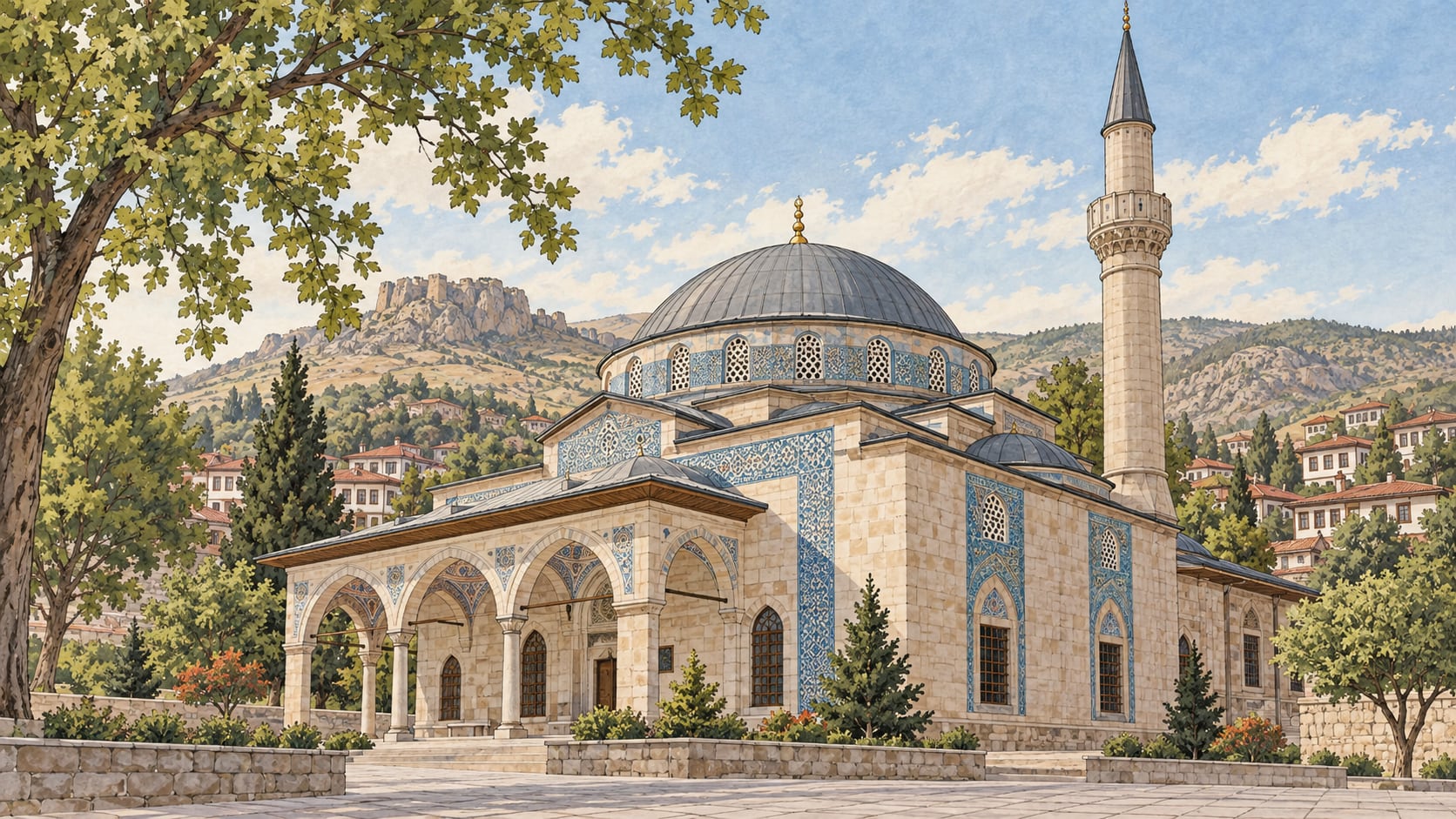 Hacı Murad-ı Veli Mosque çizimi, Çankırı