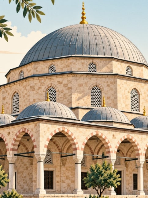 Ilustración: Mezquita de Hacı Veli, Gaziantep