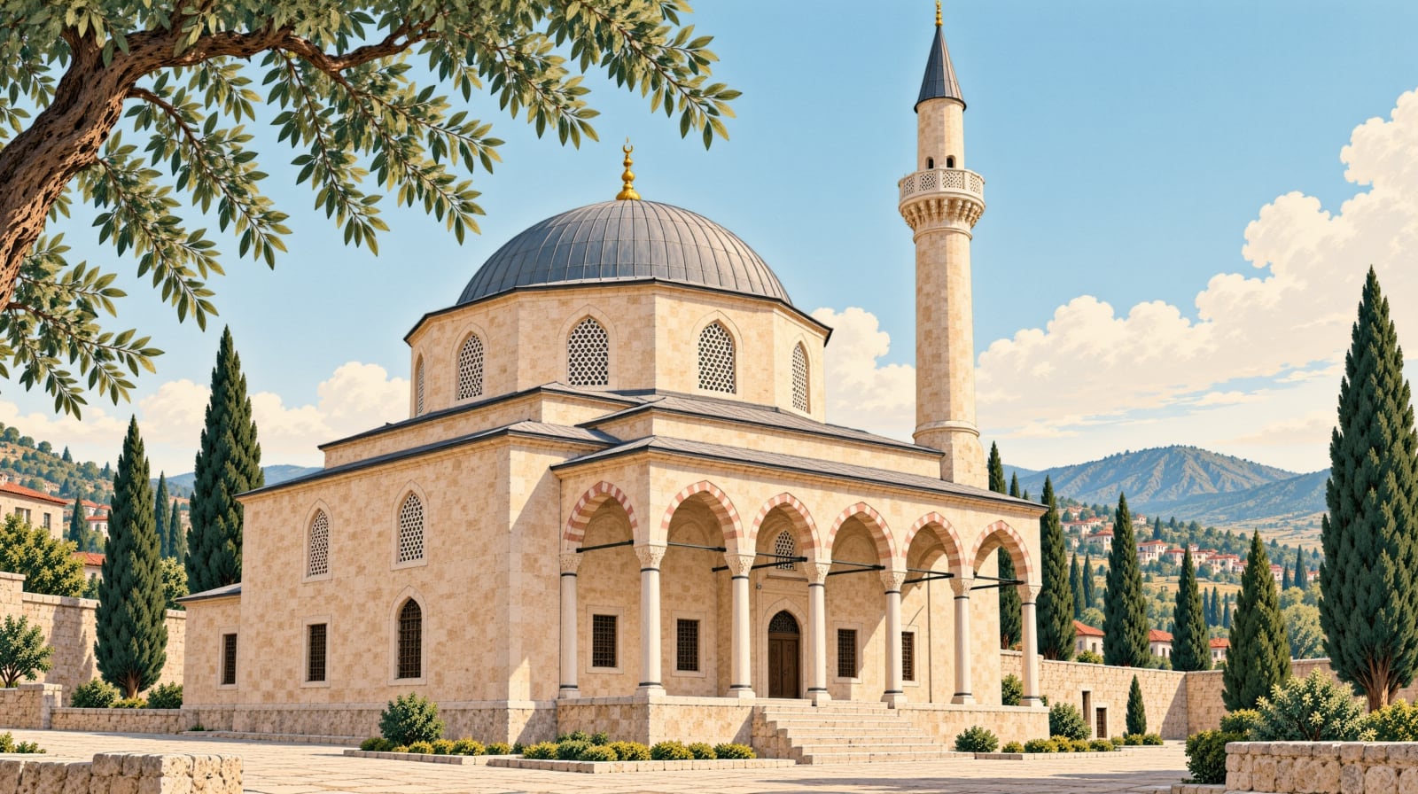 Hacı Yadigâr Mosque çizimi, Şanlıurfa