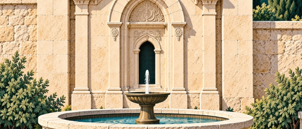 Hacılar Ezanı Fountain çizimi, Edirne