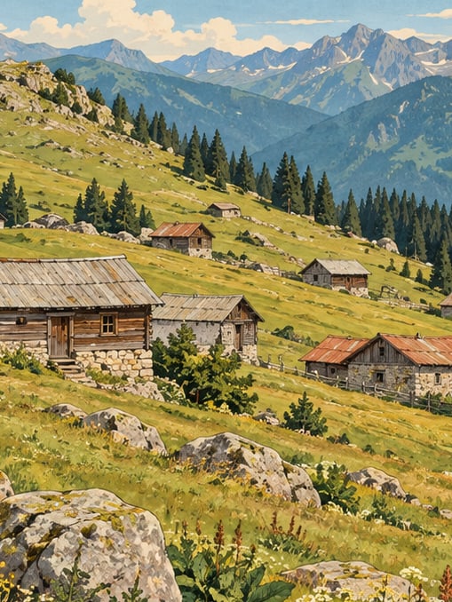 Ilustración: Meseta de Haçka, Trabzon