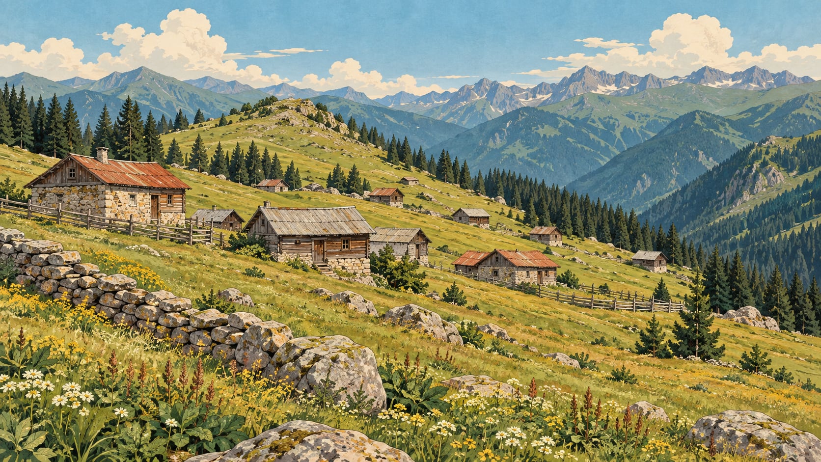 Haçka Plateau çizimi, Trabzon