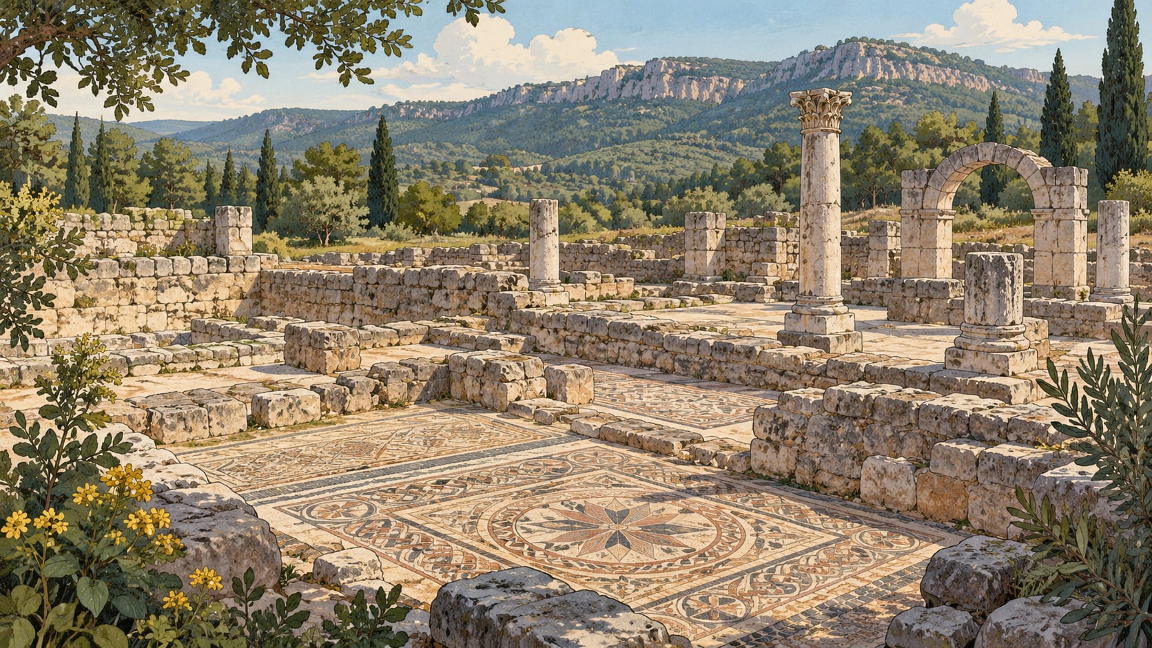 Hadrianapolis Archaeological Site çizimi, Karabük