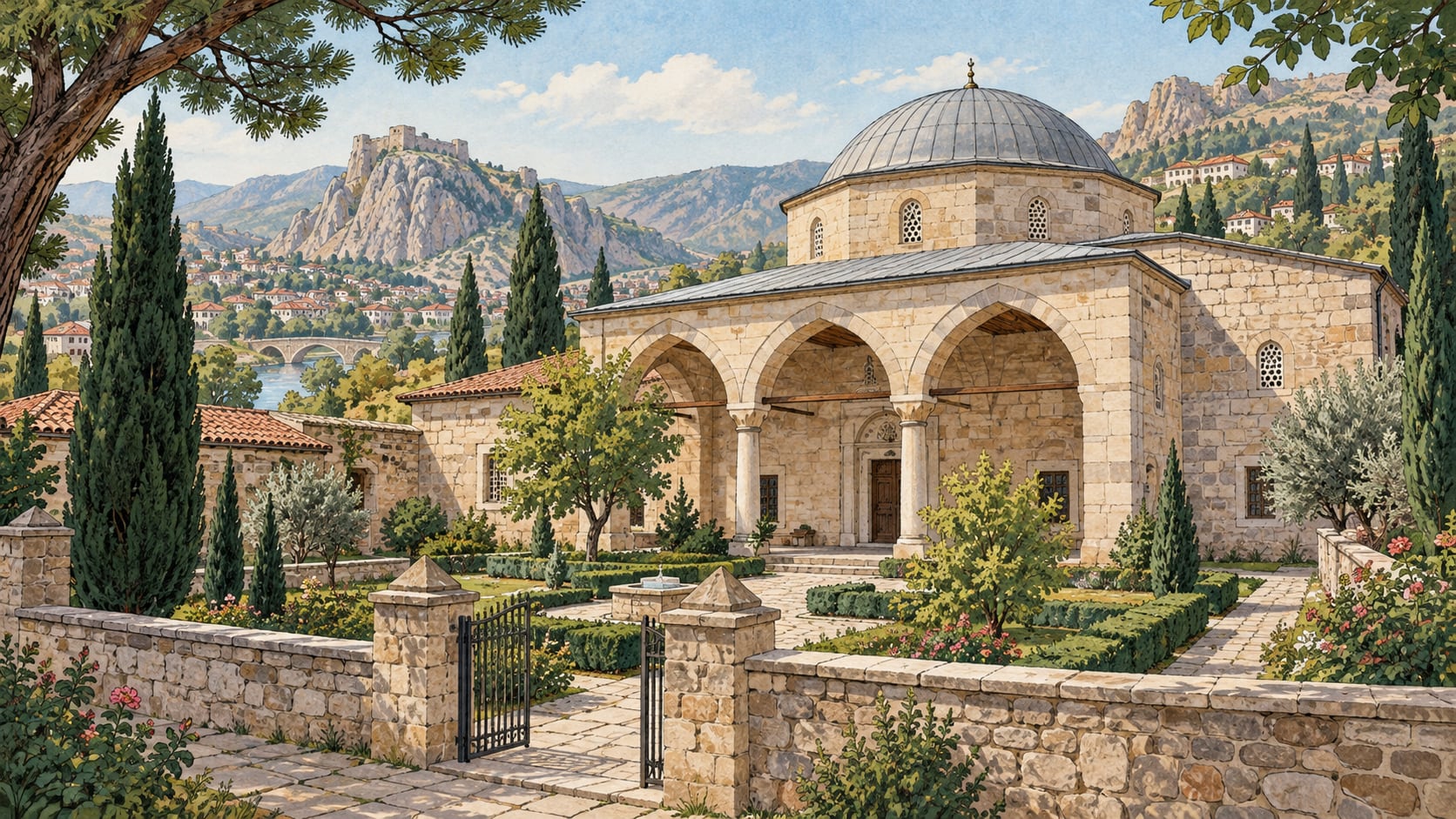 Halef Sultan Zawiya çizimi, Tokat
