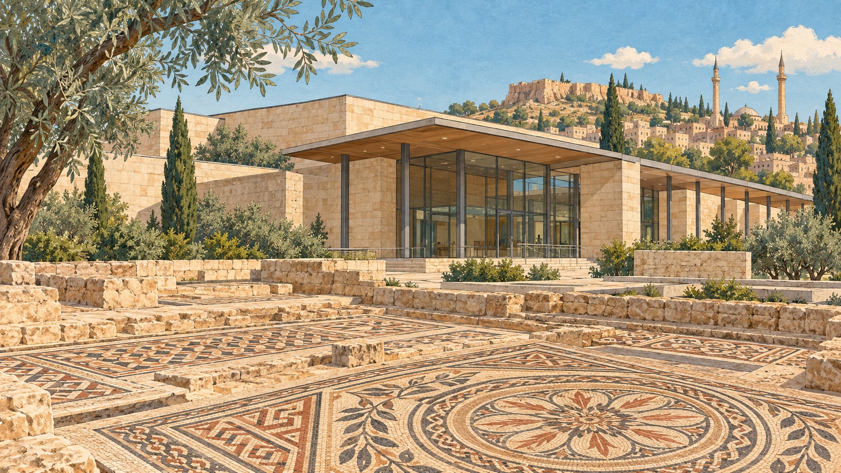 Haleplibahçe Mosaic Museum çizimi, Şanlıurfa