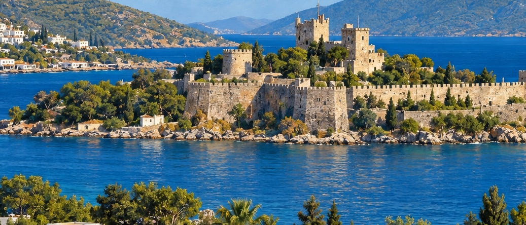 Halikarnassos çizimi, Muğla