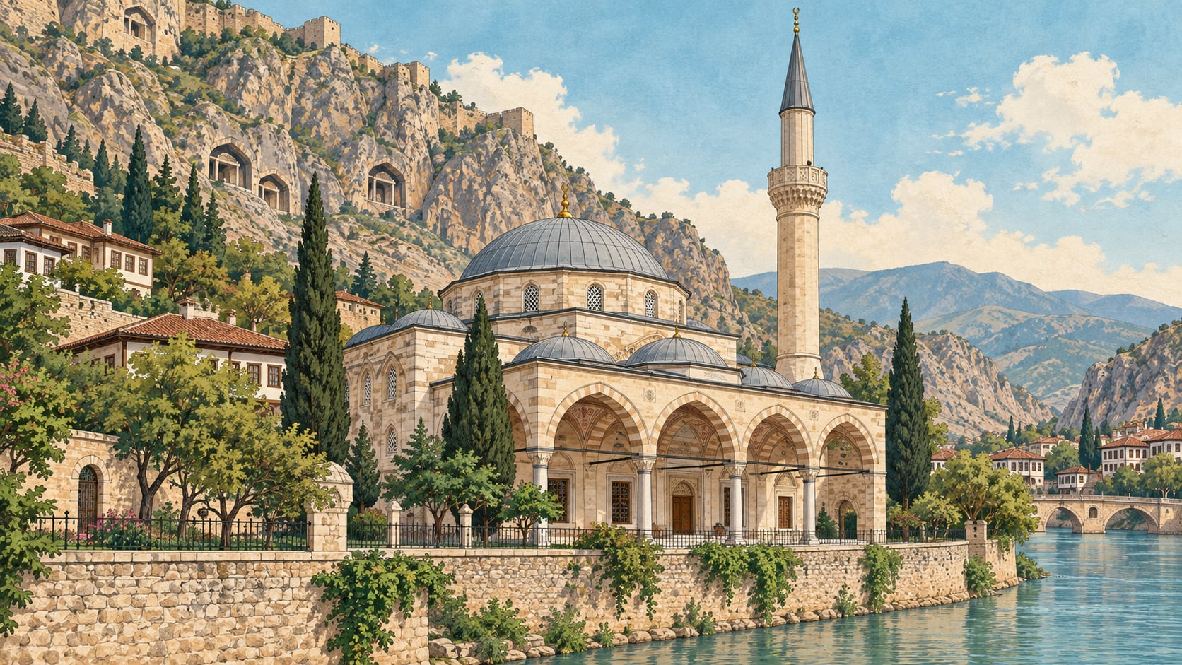 Hallacı Mahmud Mosque çizimi, Ankara