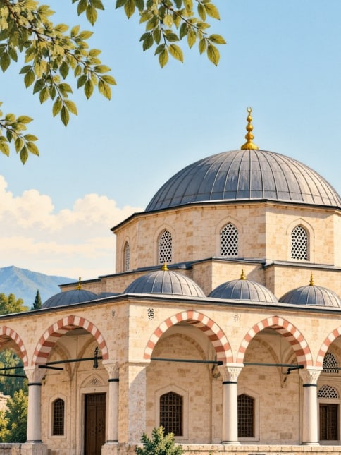 Ilustración: Mezquita de Hamidiye, Bilecik