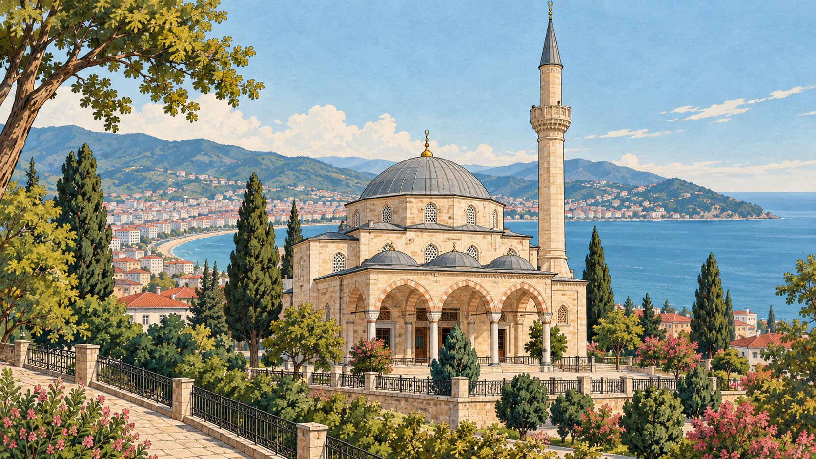 Hamidiye Mosque / Government Mosque çizimi, Ordu