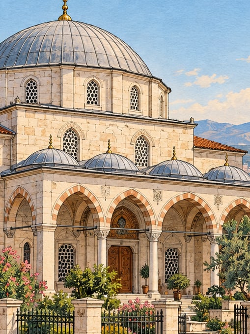 Ilustración: Mezquita de Hamidiye, Balıkesir