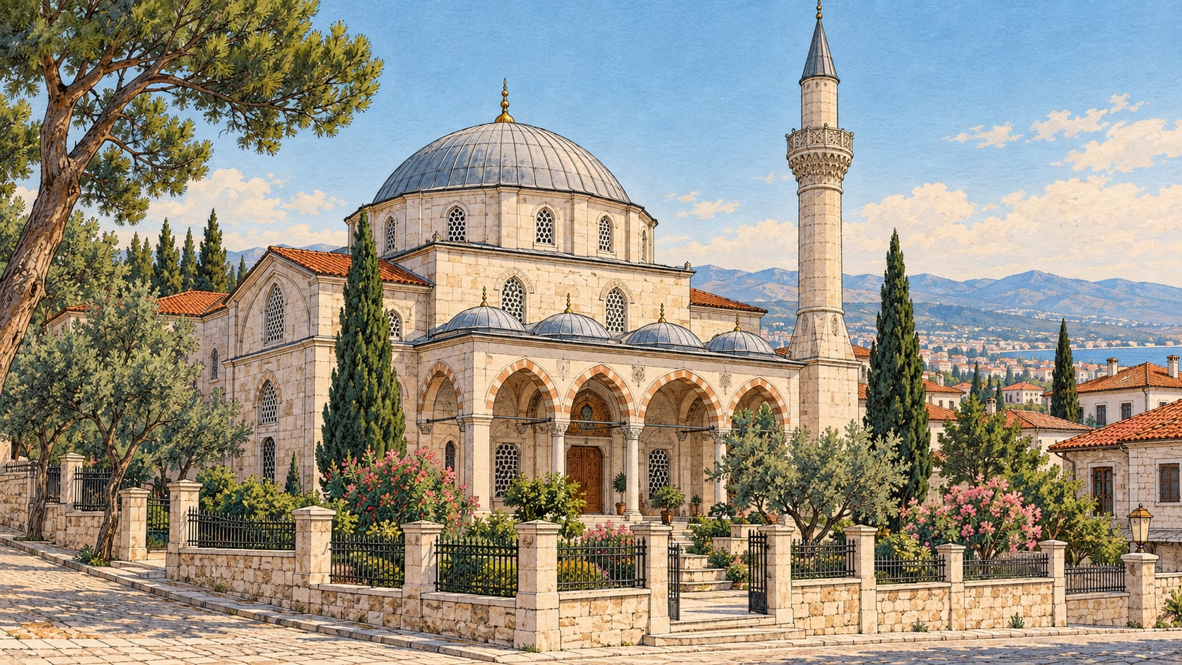 Hamidiye Mosque çizimi, Balıkesir