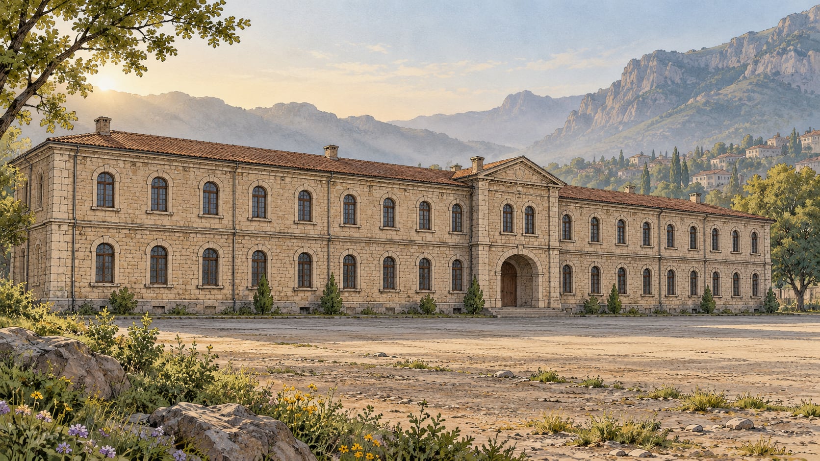 Hamidiye Barracks Building çizimi, Şırnak