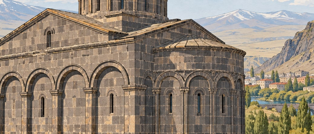 Hamur Tomb Tower çizimi, Ağrı