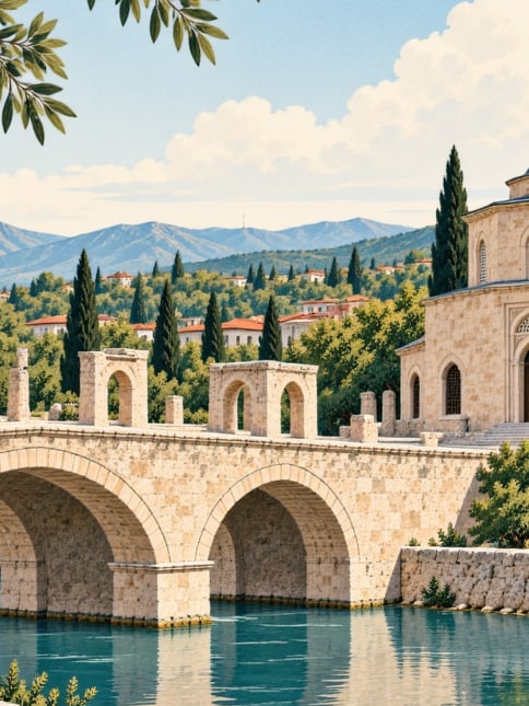 Ilustración: Puente de Hapsiyaş, Trabzon