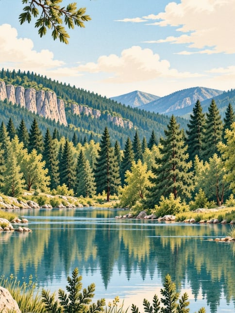 Ilustración: Parque Natural de Harmankaya, Yalova