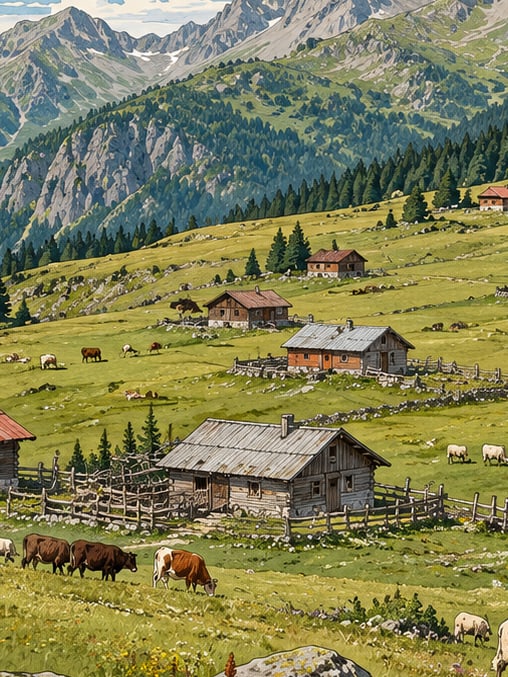 Ilustración: Meseta de Harmantepe, Trabzon