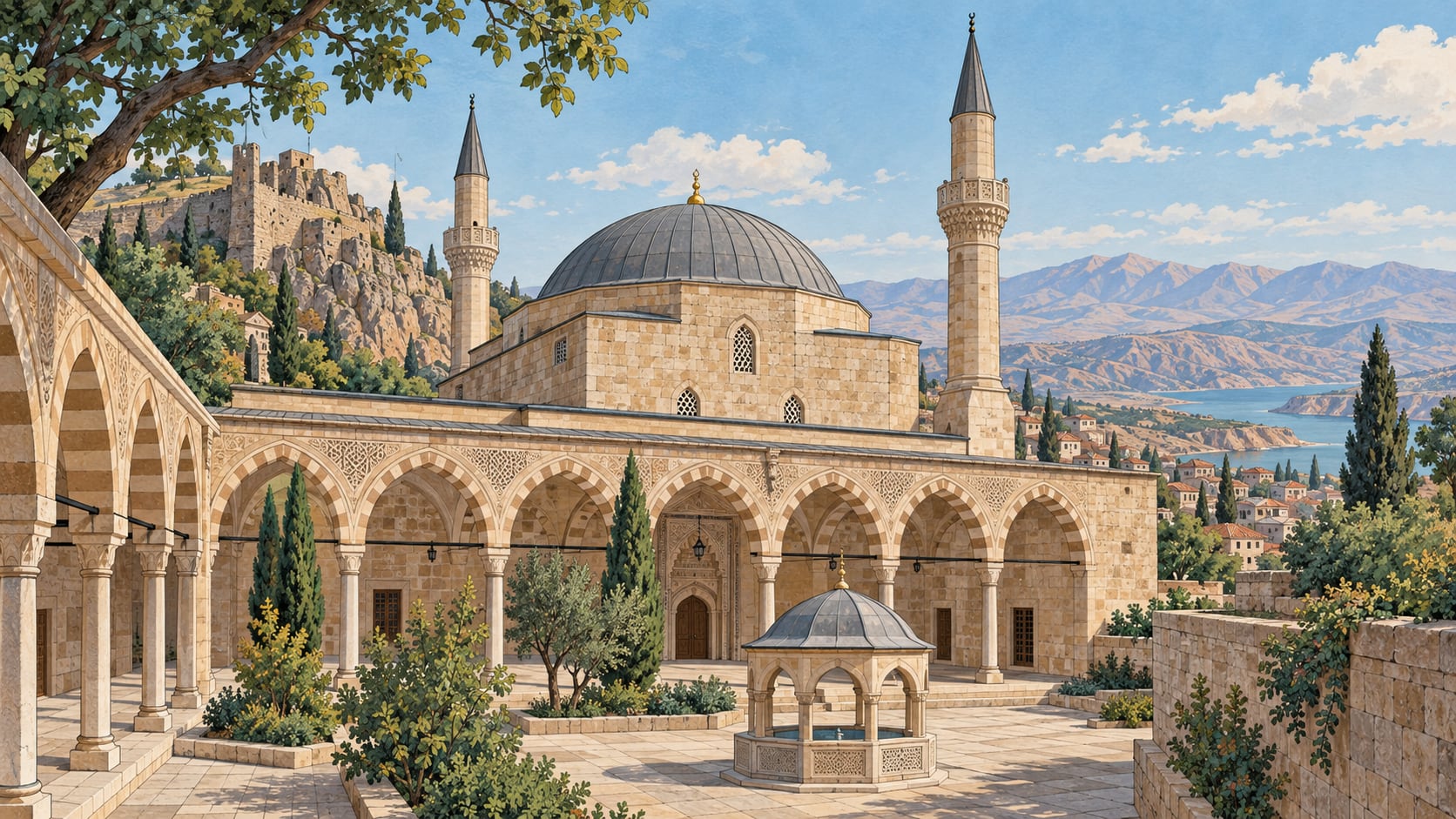 Harput Great Mosque çizimi, Elazığ