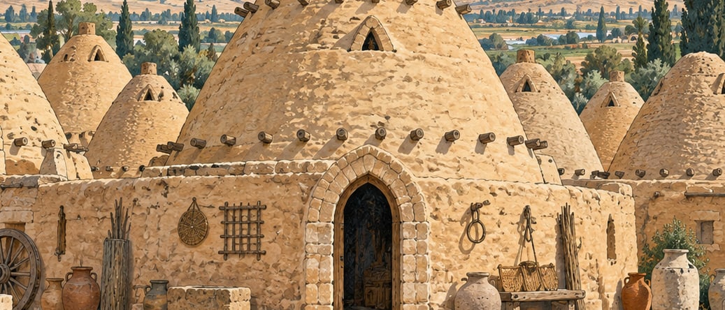 Harran Kümbet Houses çizimi, Şanlıurfa