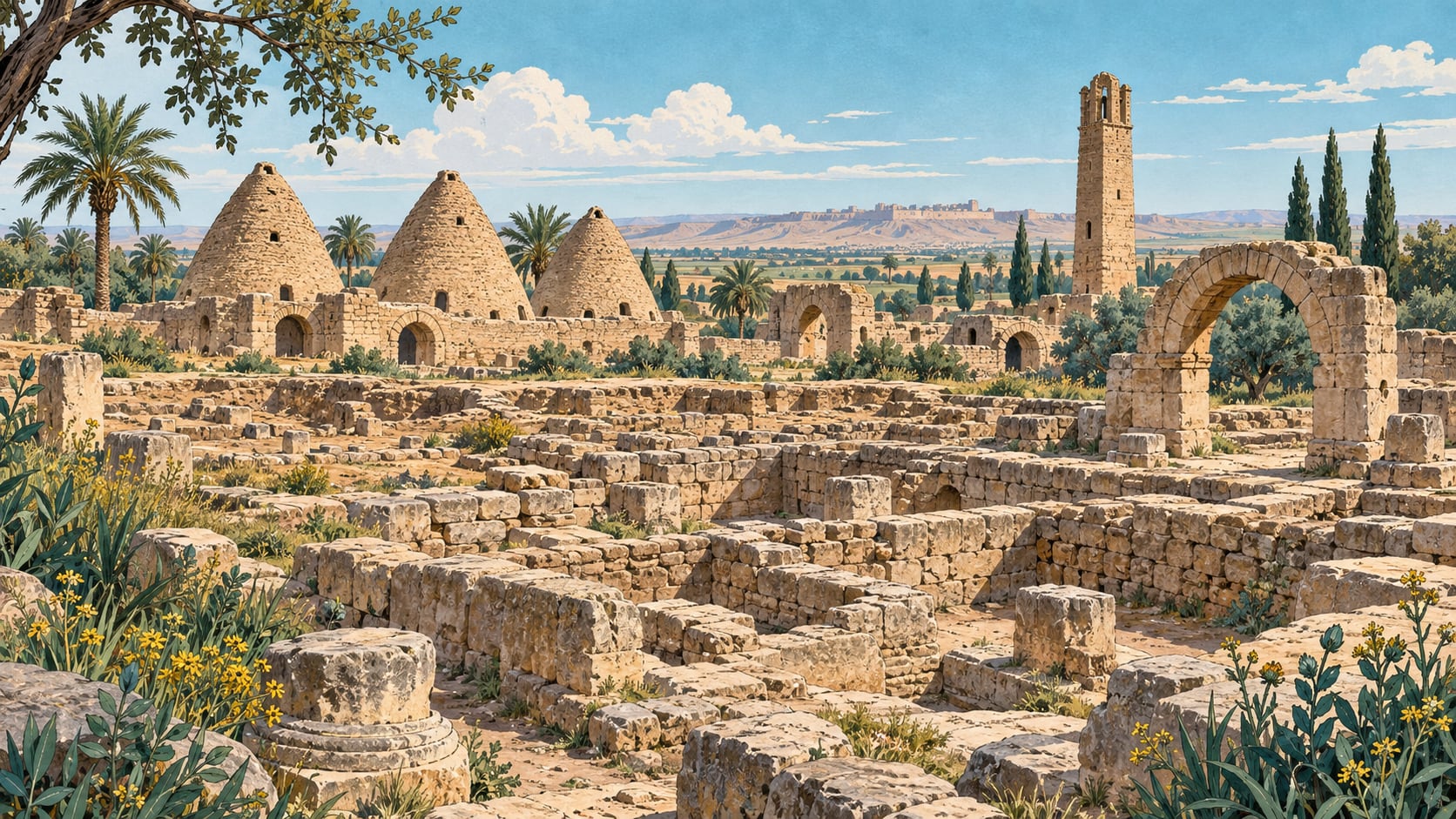 Harran Archaeological Site çizimi, Şanlıurfa