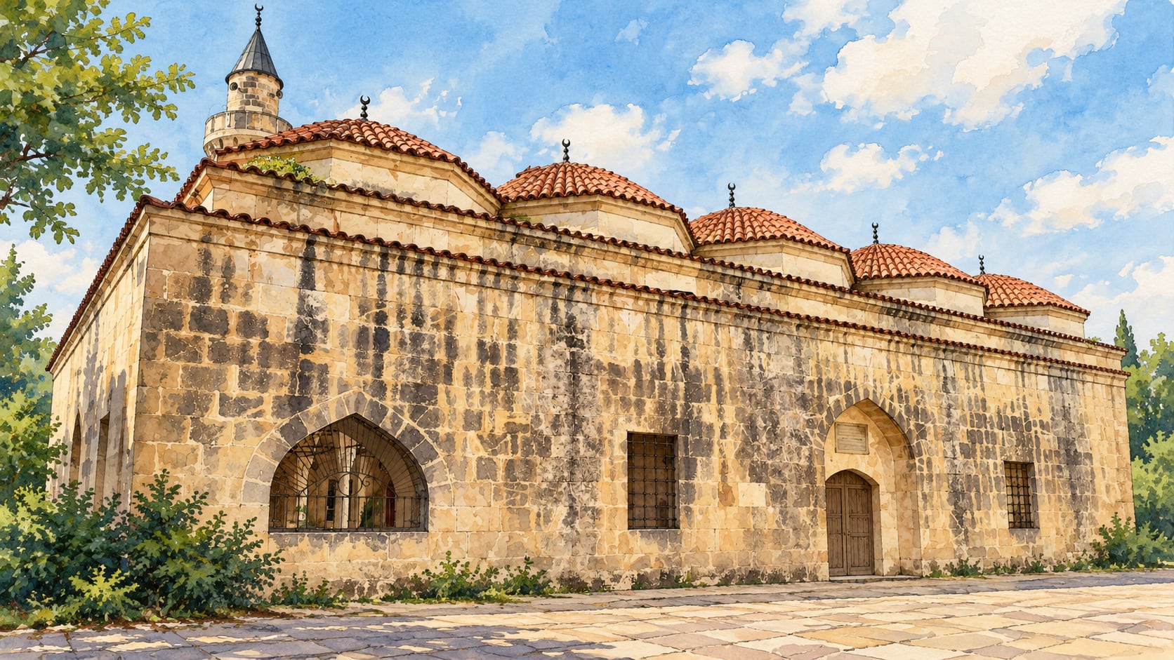 Hasan Ağa Mosque çizimi, Adana