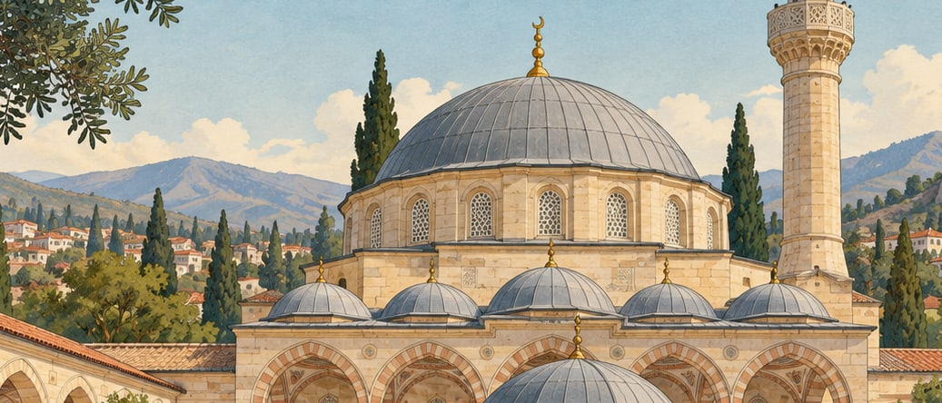 Hasan Çelebi Mosque çizimi, Aydın