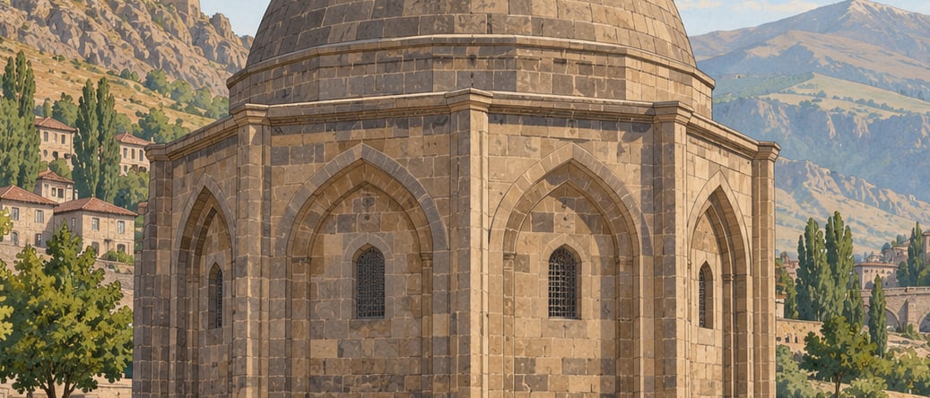 Hasan Padişah Tomb Tower çizimi, Bitlis