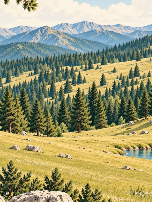 Ilustración: Meseta de Alman Pınarı, Hasanbeyli, Osmaniye