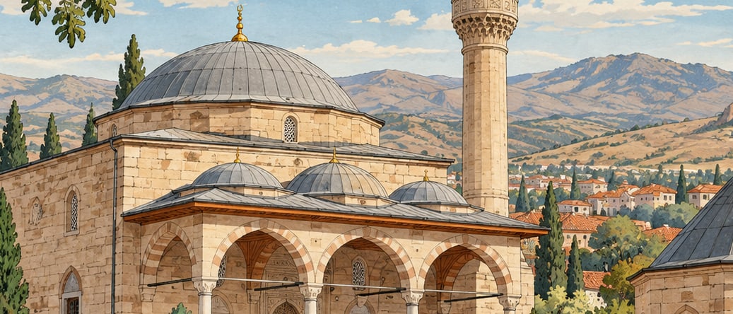 Hasandede Mosque and Tomb çizimi, Kırıkkale