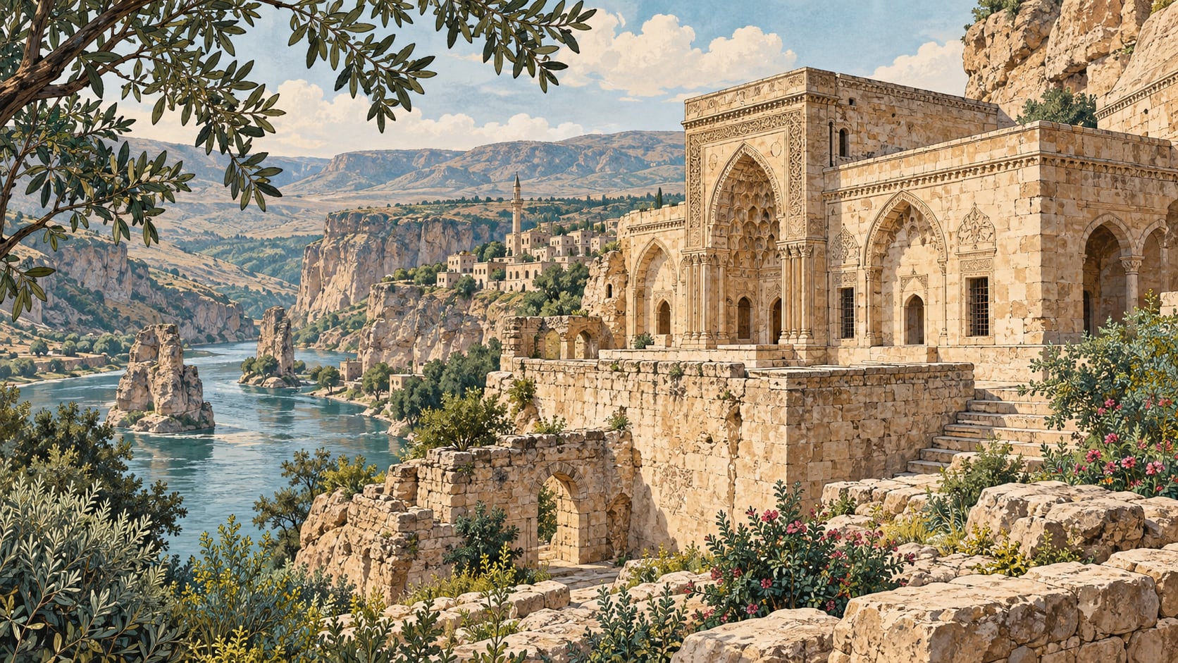 Hasankeyf Small Palace çizimi, Batman