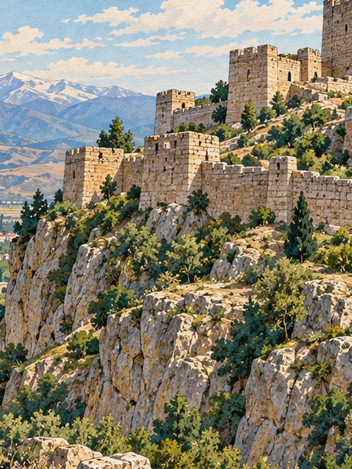 Ilustración: Castillo de Hasbet, Muş
