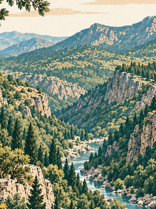 Ilustración: Parque Nacional del Valle de Hatila, Artvin