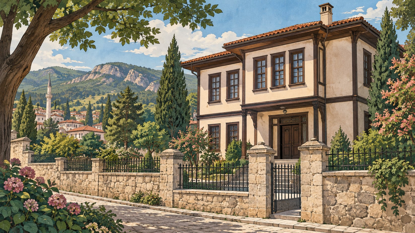Havza Atatürk House Museum çizimi, Samsun