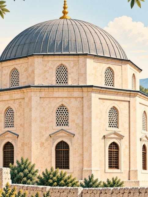 Ilustración: Mezquita de Haydar Çavuş, Balıkesir