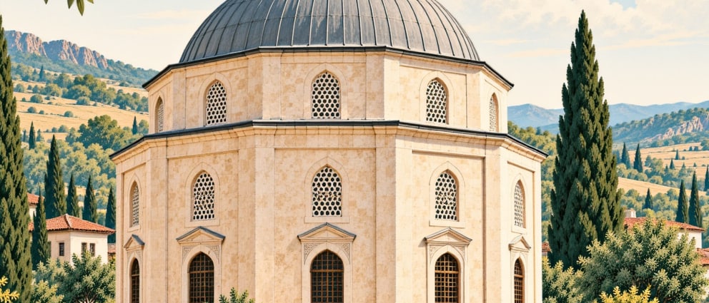 Haydar Çavuş Mosque çizimi, Balıkesir